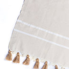 Stockholm Chevron Pompom Plaid - Light Taupe - Febronie -The Bradery