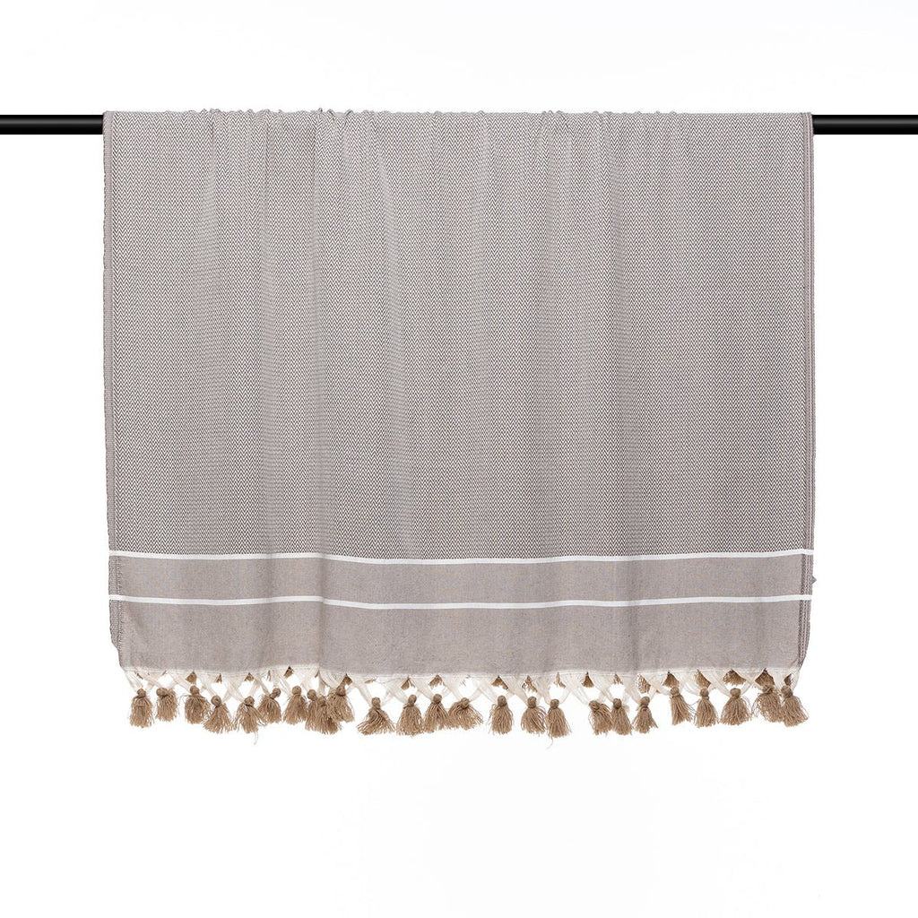 Stockholm XXL Chevron Plaid - Taupe - Febronie -The Bradery