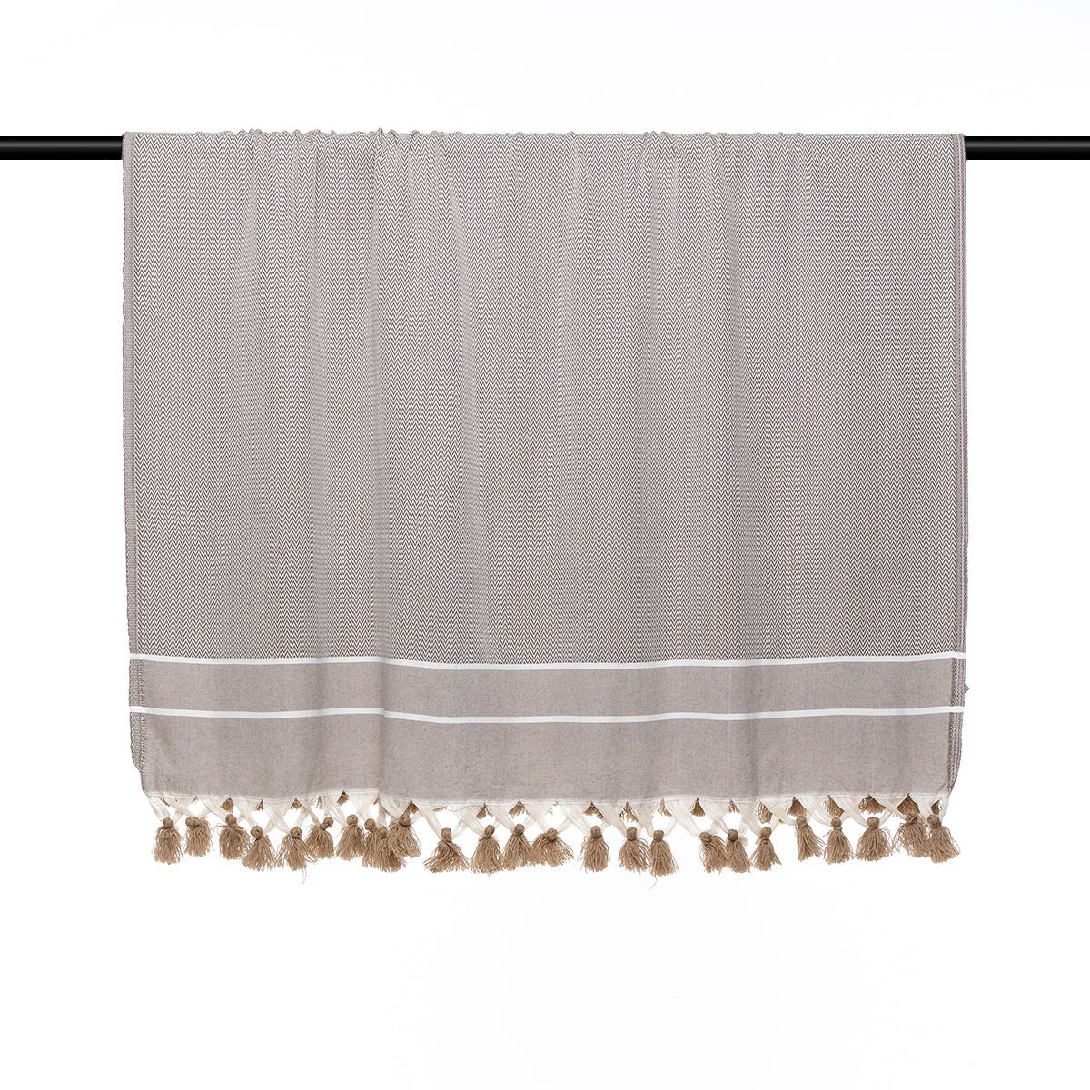 Stockholm XXL Chevron Plaid - Taupe - Febronie -The Bradery