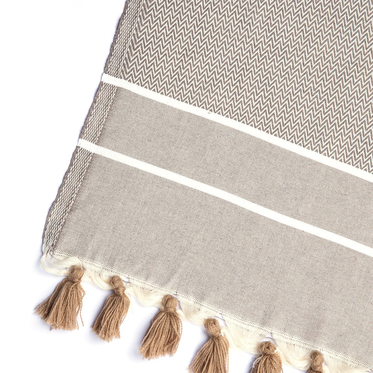 Stockholm XXL Chevron Plaid - Taupe - Febronie -The Bradery