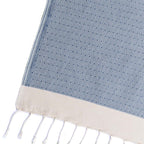 Plaid En Coton Courchevel - Bleu Marine - Febronie - The Bradery