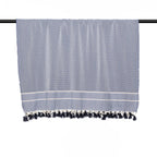 Plaid En Coton Stockholm - Bleu Marine - Febronie - The Bradery