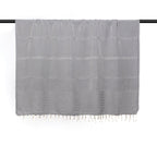 Plaid Jacquard Oslo - Gris Moyen - Febronie - The Bradery