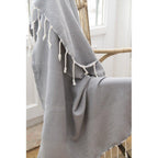 Plaid Jacquard Oslo - Gris Moyen - Febronie - The Bradery