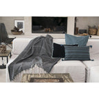 Plaid Jacquard Oslo - Gris Moyen - Febronie - The Bradery