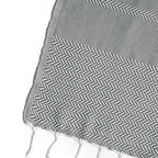 Plaid Jacquard Oslo - Gris Moyen - Febronie - The Bradery