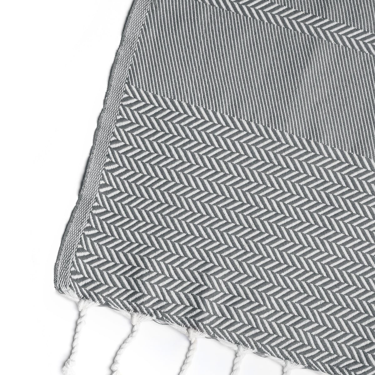 Plaid Jacquard Oslo - Gris Moyen - Febronie - The Bradery