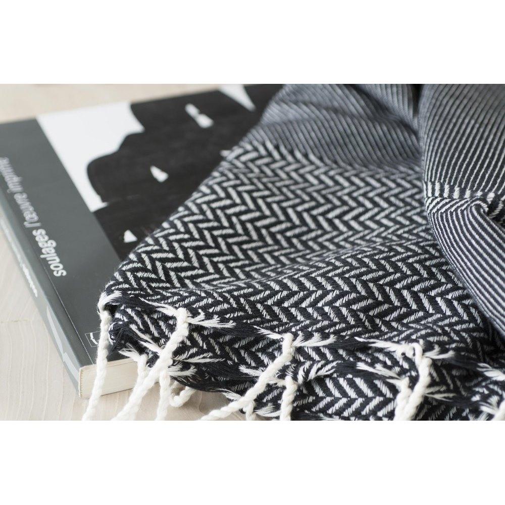 Plaid Jacquard Oslo - Noir - Febronie - The Bradery