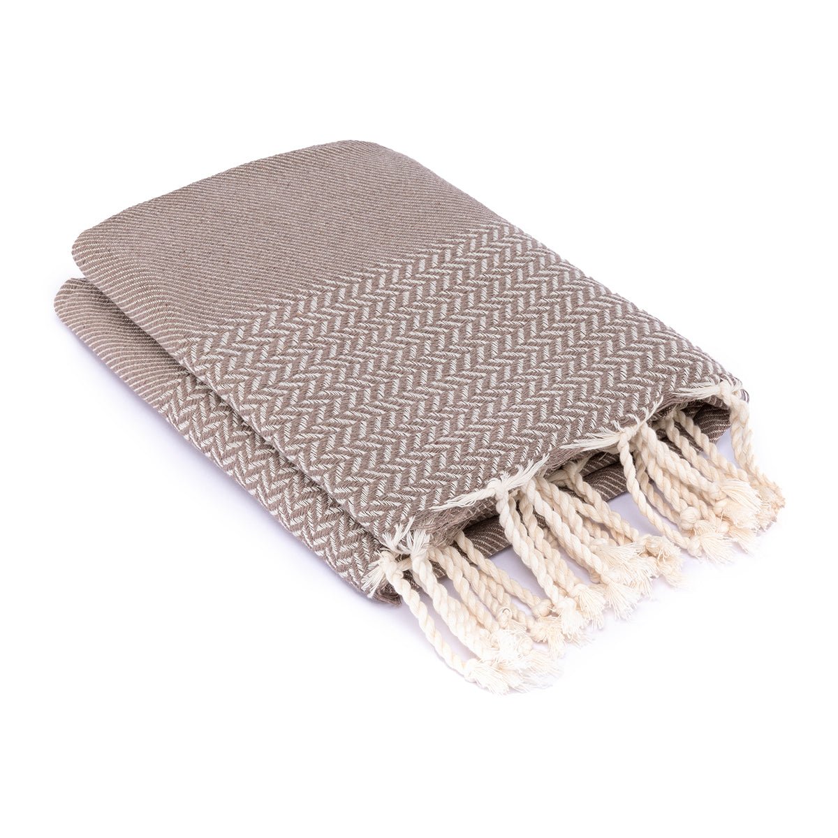 Plaid Jacquard Oslo - Taupe - Febronie - The Bradery