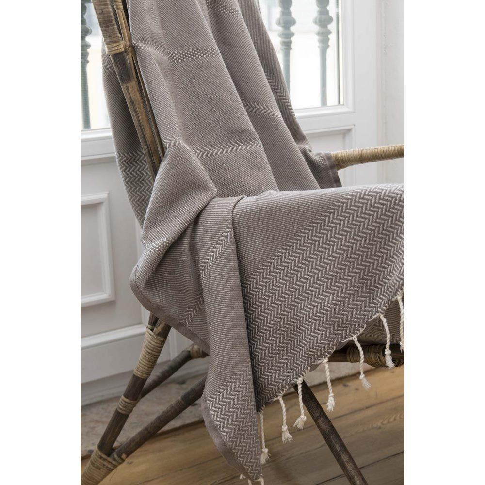 Plaid Jacquard Oslo - Taupe - Febronie - The Bradery