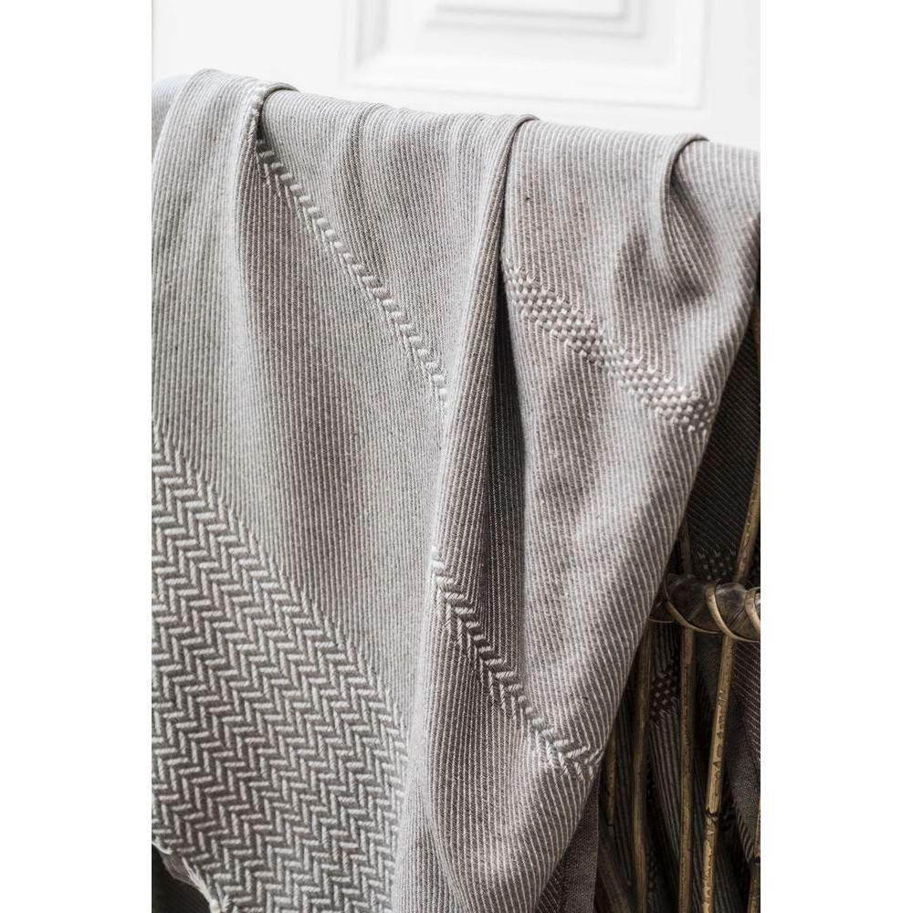 Plaid Jacquard Oslo - Taupe - Febronie - The Bradery