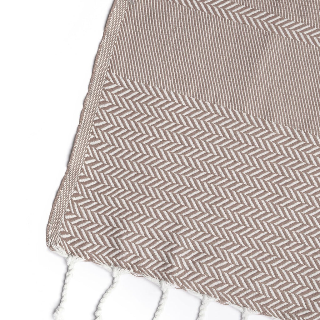 Plaid Jacquard Oslo - Taupe - Febronie - The Bradery