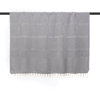 Plaid Oslo Jacquard - 130 X 170 Cm - Noir Plaids Febronie