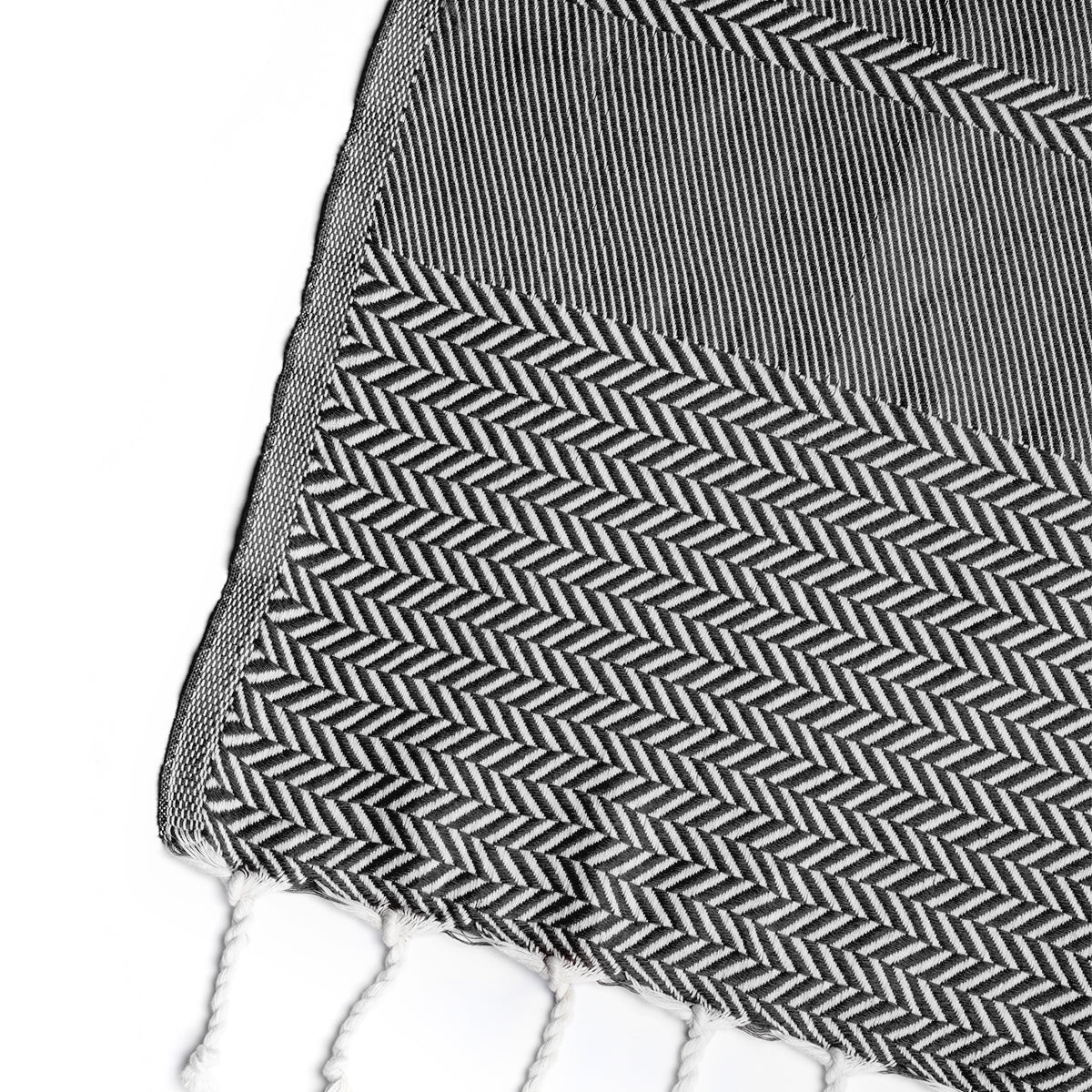 Plaid Oslo Jacquard - 130 X 170 Cm - Noir Plaids Febronie