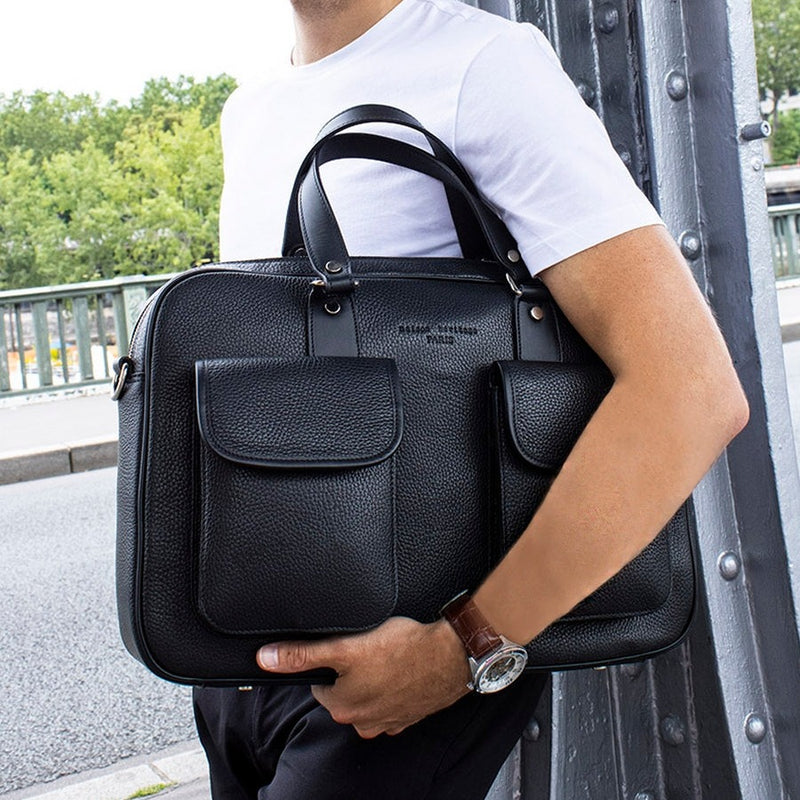 Porte-Documents Charlie Noir - Homme PORTE-DOCUMENTS Maison Heritage