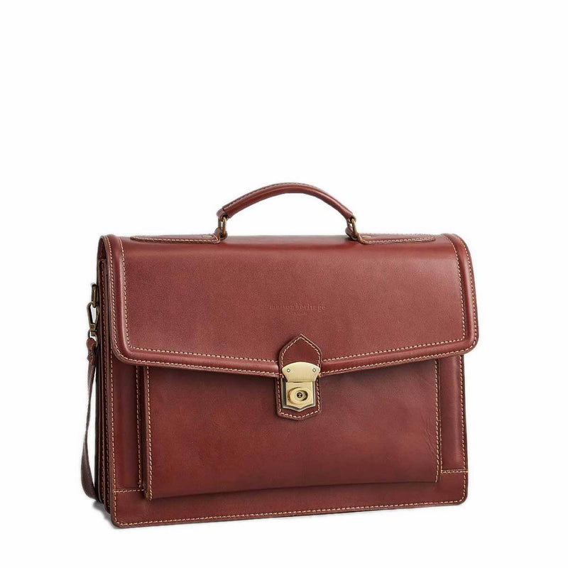 Porte-Documents Max - Marron - Maison Heritage - The Bradery