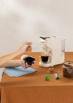 Potts - Multi-Pod Coffee Machine & Hot Coffee Machine - Off-White