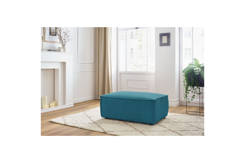 Pouf compact NIHAD velours côtelé - BOBOCHIC - The Bradery