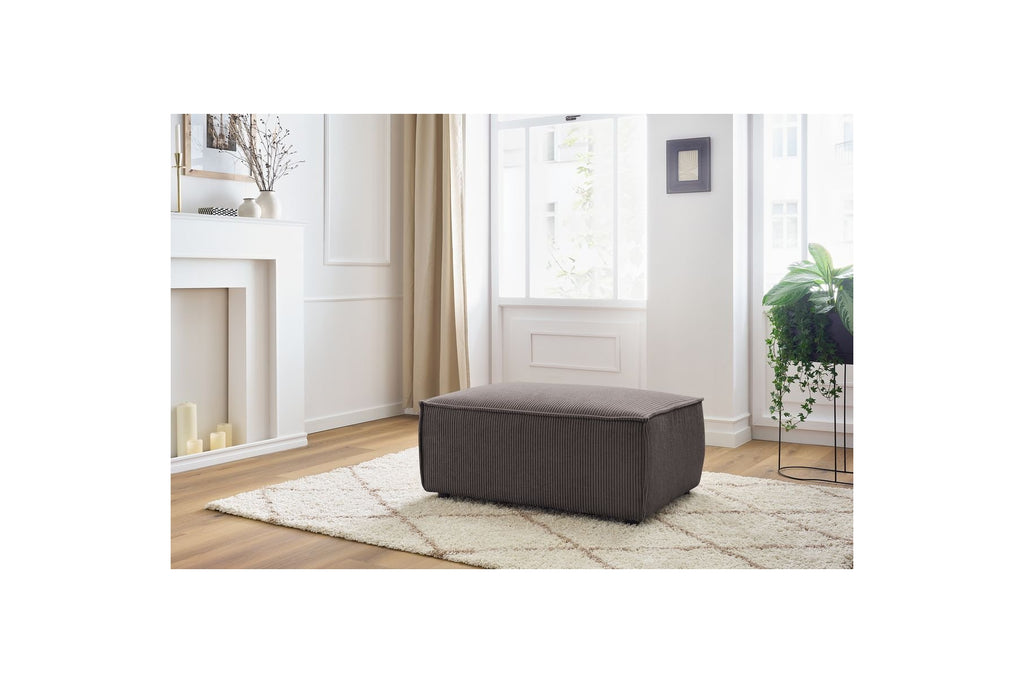 Puf compacto NIHAD de pana - BOBOCHIC - The Bradery