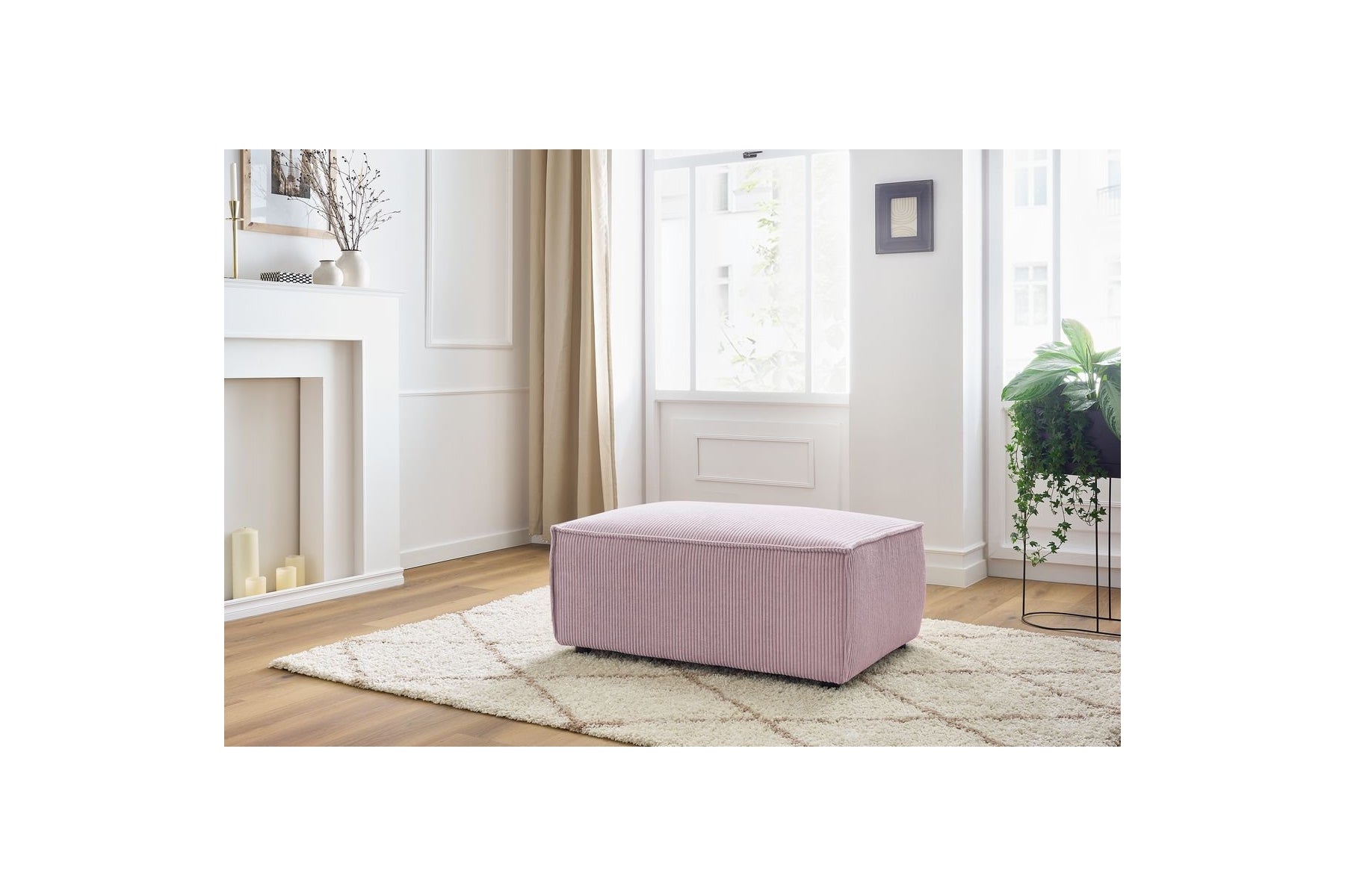 Puf compacto NIHAD de pana - BOBOCHIC - The Bradery