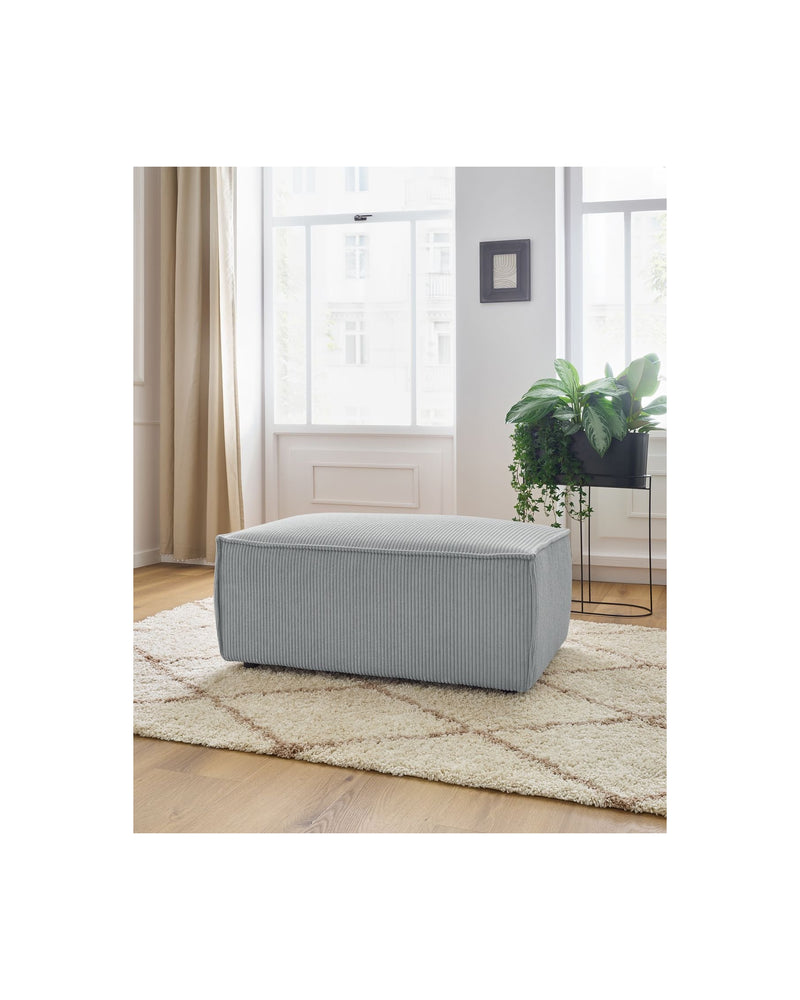 Pouf compact NIHAD velours côtelé - BOBOCHIC - The Bradery