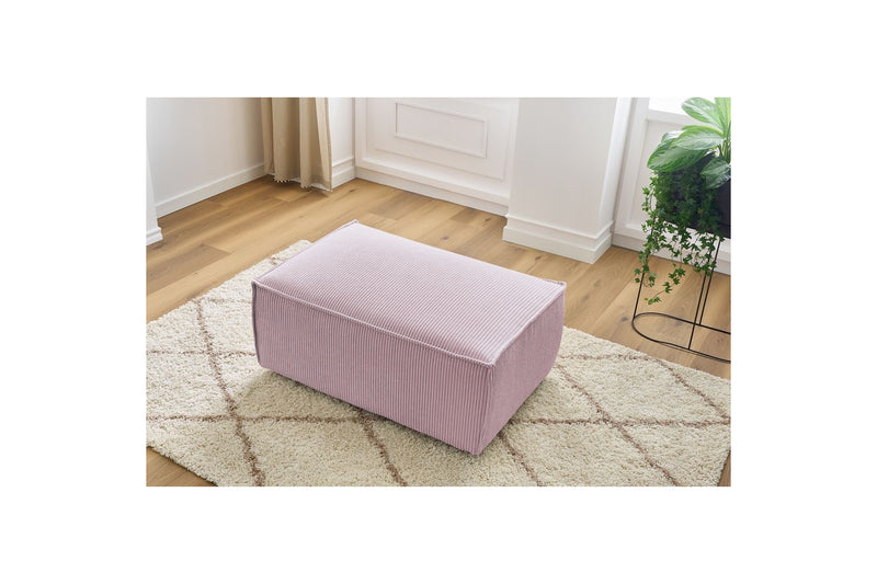 Pouf compact NIHAD velours côtelé - BOBOCHIC - The Bradery