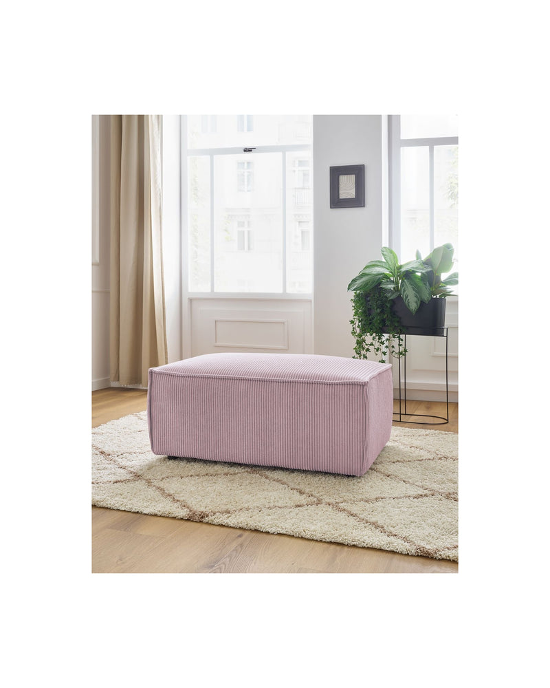 Pouf compact NIHAD velours côtelé - BOBOCHIC - The Bradery