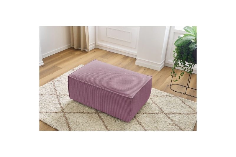 Pouf compact NIHAD velours côtelé - BOBOCHIC - The Bradery