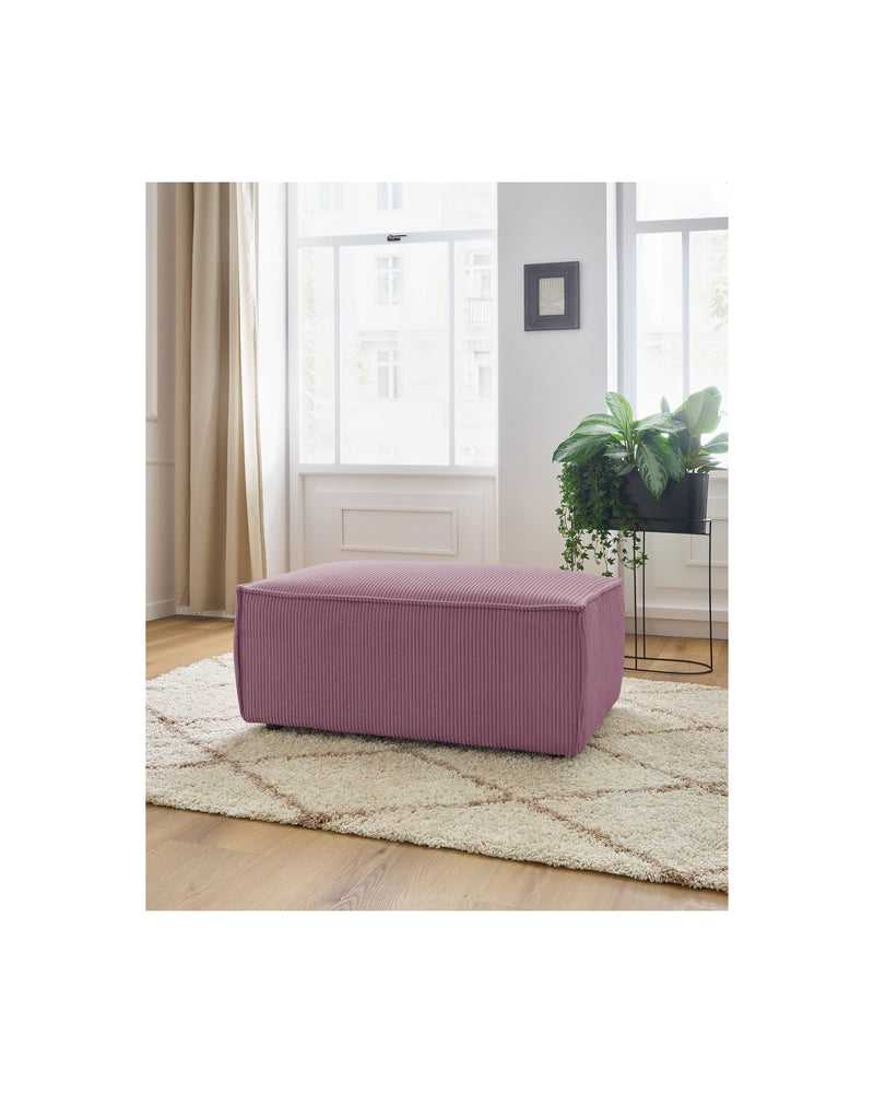 Pouf compact NIHAD velours côtelé - BOBOCHIC - The Bradery