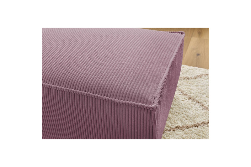 Pouf compact NIHAD velours côtelé - BOBOCHIC - The Bradery