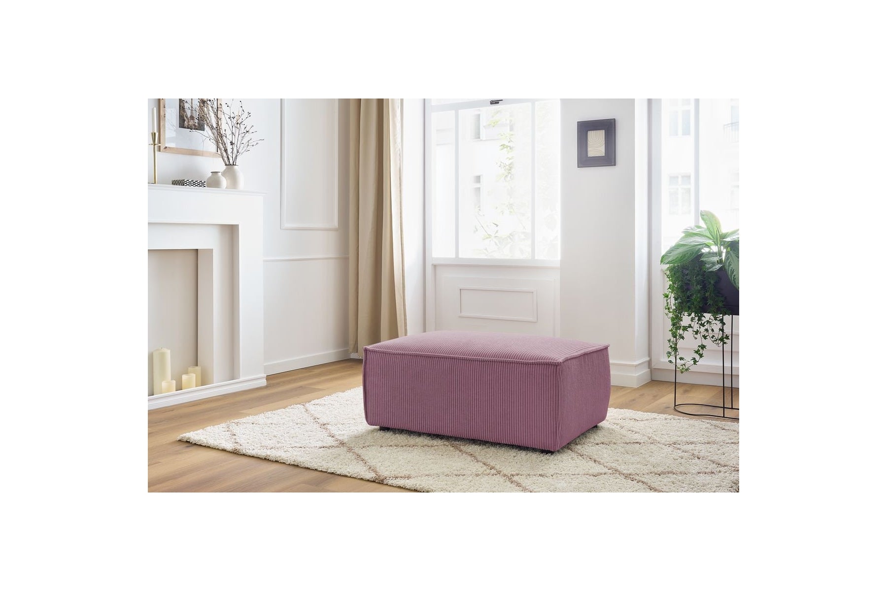 Puf compacto NIHAD de pana - BOBOCHIC - The Bradery