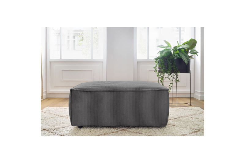 Pouf compact NIHAD velours côtelé - BOBOCHIC - The Bradery