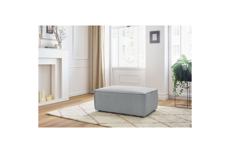 Pouf compact NIHAD velours côtelé - BOBOCHIC - The Bradery