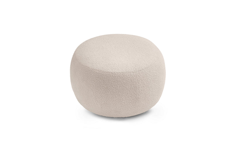 Pouf ENVY rond tissu bouclette doux - BOBOCHIC - The Bradery