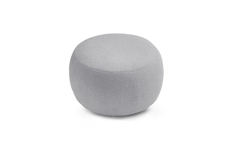 Pouf ENVY rond tissu bouclette doux - BOBOCHIC - The Bradery