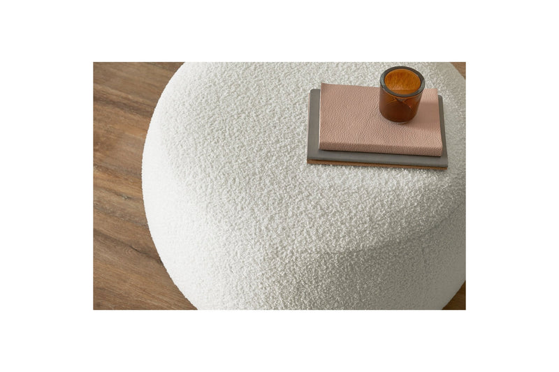 Pouf ENVY rond tissu bouclette doux - BOBOCHIC - The Bradery