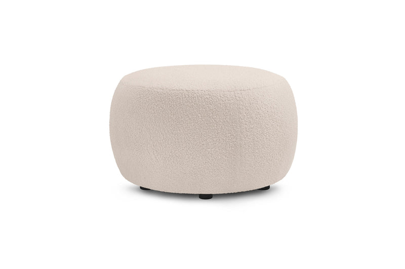 Pouf ENVY rond tissu bouclette doux - BOBOCHIC - The Bradery