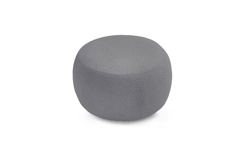 Pouf ENVY rond tissu bouclette doux - BOBOCHIC - The Bradery