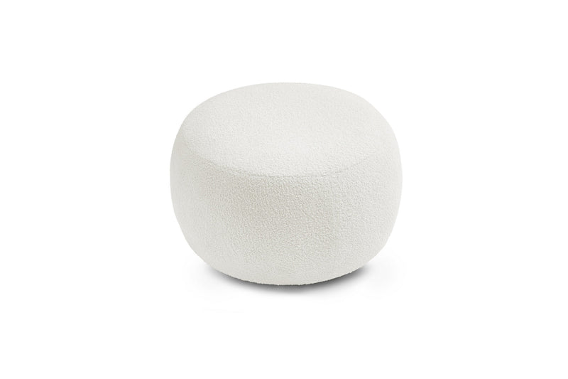 Pouf ENVY rond tissu bouclette doux - BOBOCHIC - The Bradery