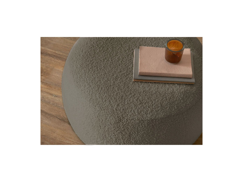 Pouf ENVY rond tissu bouclette doux - BOBOCHIC - The Bradery