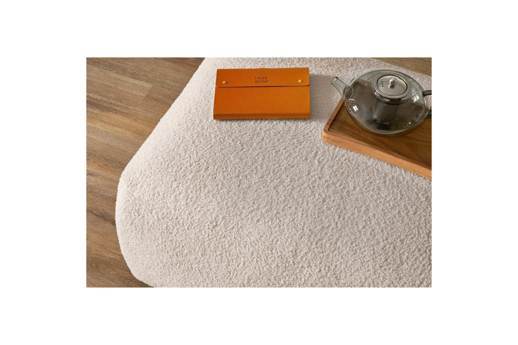 Soft bouclé fabric ENVY pouffe - BOBOCHIC - The Bradery