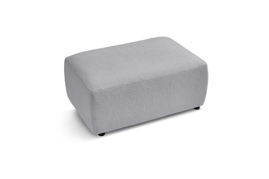 Soft bouclé fabric ENVY pouffe - BOBOCHIC - The Bradery