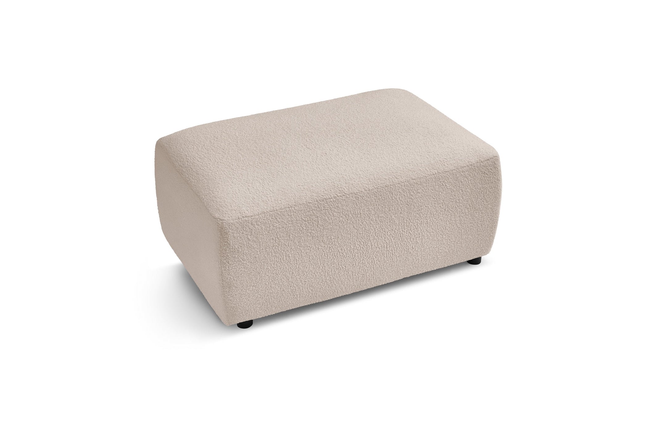 Soft bouclé fabric ENVY pouffe - BOBOCHIC - The Bradery