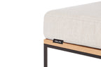 Pouf Feo - Dessus En Chêne / Coussin Beige Crème - Noo.ma design - Noo.ma Design - The Bradery