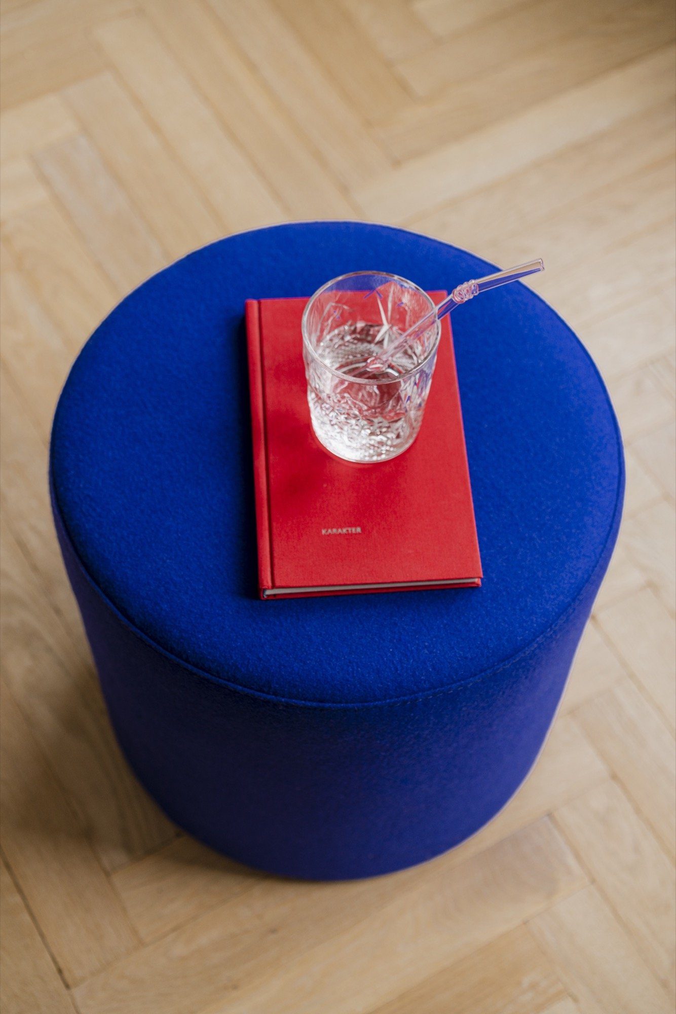 Pouf Folk - Grand - Laine - Myrtilles - Noo.ma Design - The Bradery