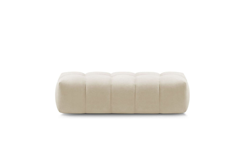 MONT WHITE velvet pouffe - BOBOCHIC - The Bradery