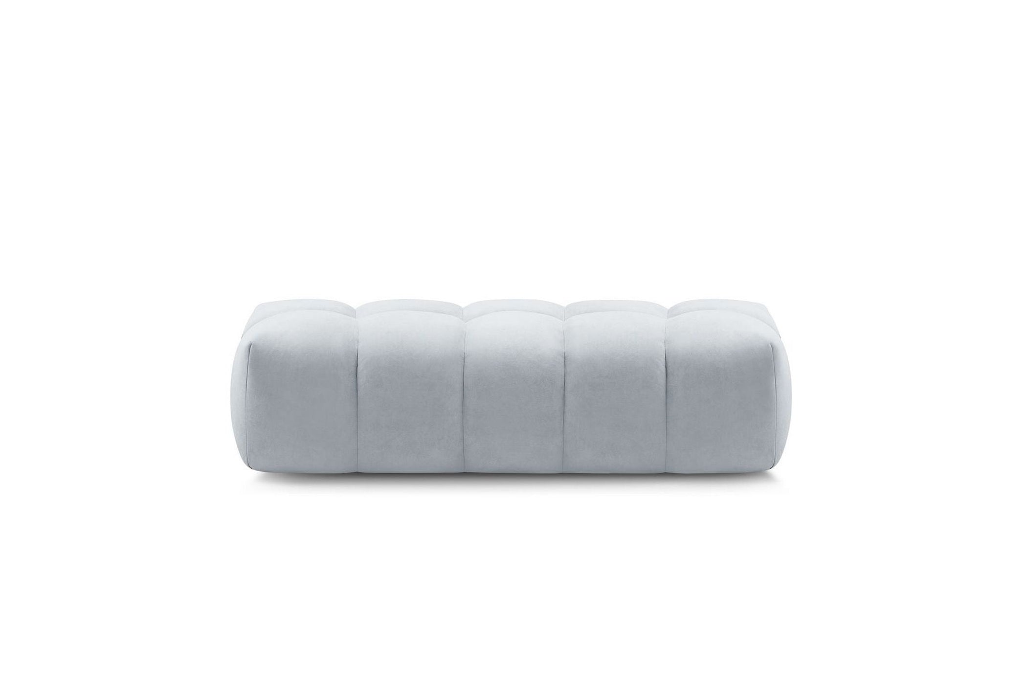 MONT WHITE velvet pouffe - BOBOCHIC - The Bradery