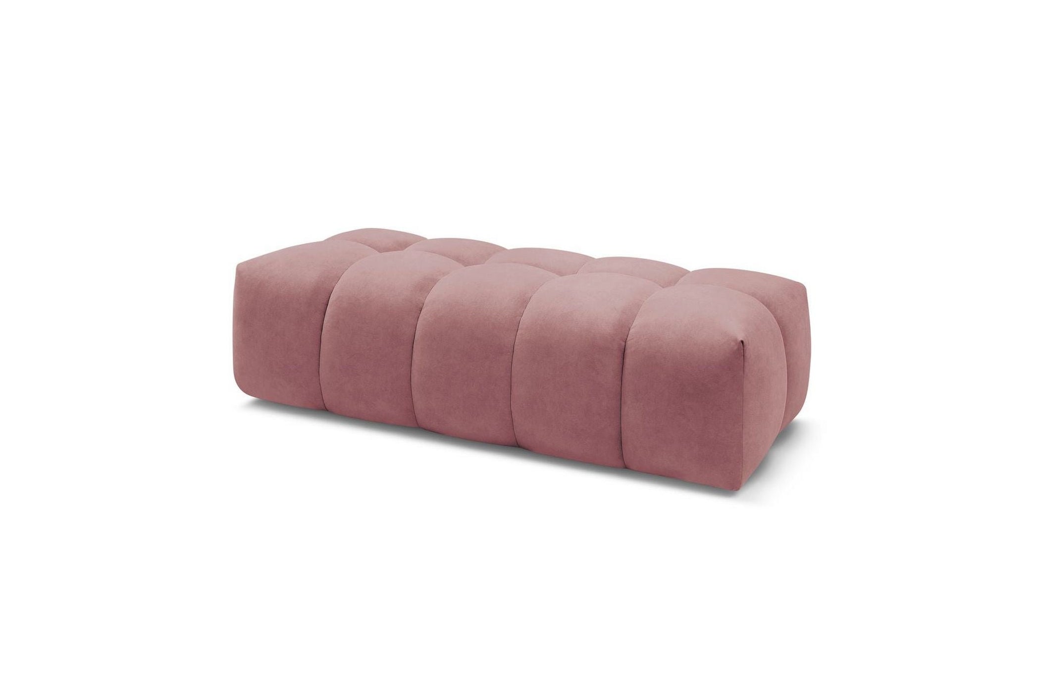 MONT WHITE velvet pouffe - BOBOCHIC - The Bradery