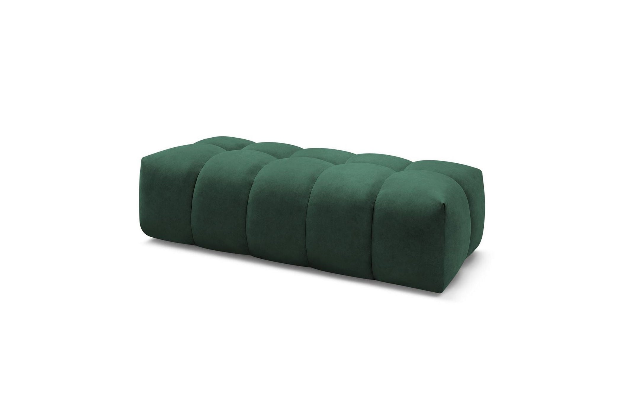 MONT WHITE velvet pouffe - BOBOCHIC - The Bradery