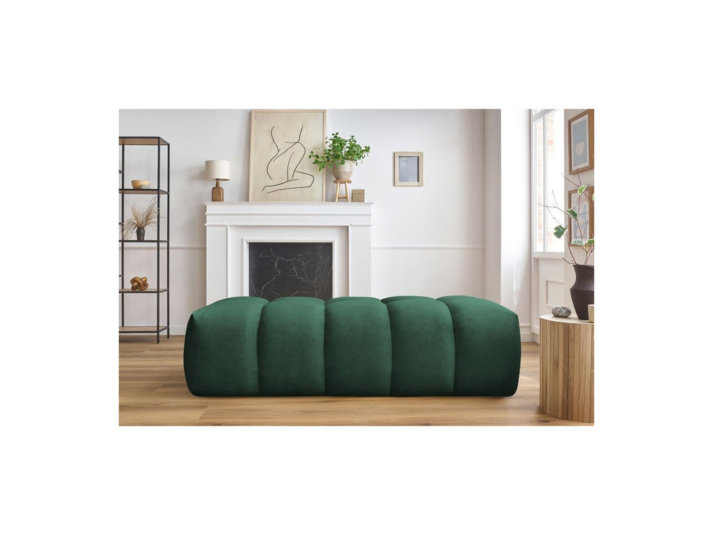 MONT WHITE velvet pouffe - BOBOCHIC - The Bradery